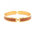 Olympe Bracelet Gold and Leather