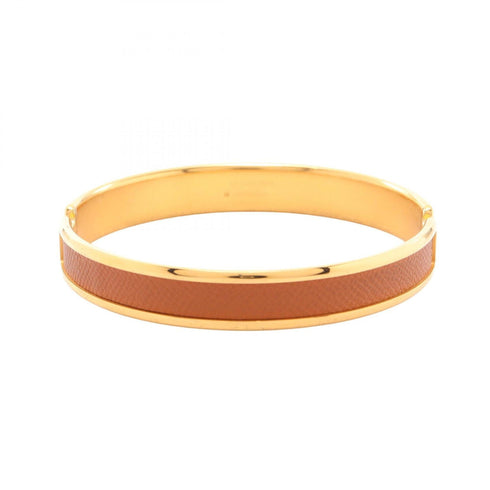 Olympe Bracelet Gold and Leather