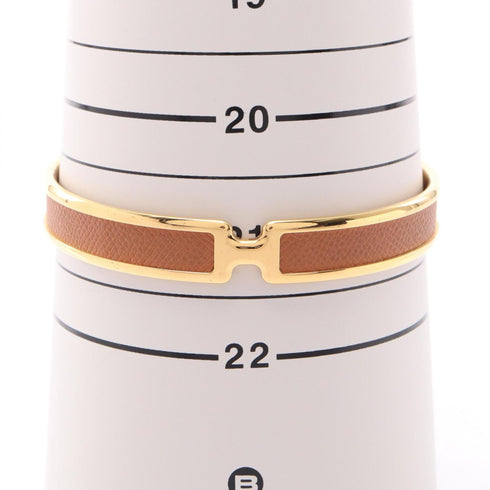 Olympe Bracelet Gold and Leather