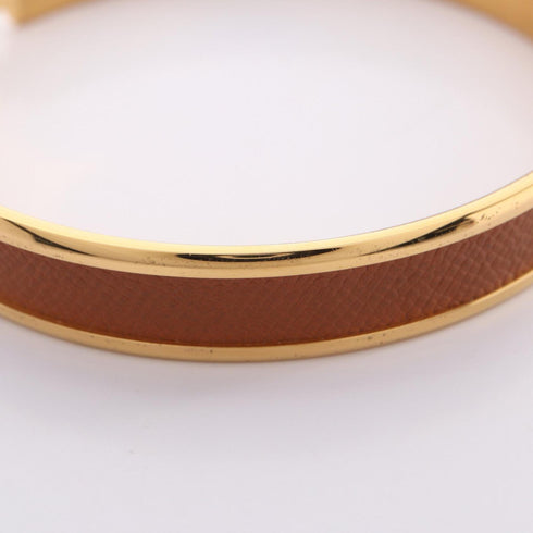Olympe Bracelet Gold and Leather