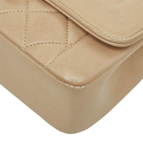 Vintage CC Chain Flap Bag Quilted Lambskin Small