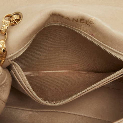 Vintage CC Chain Flap Bag Quilted Lambskin Small