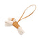 Charm Agneau Milo and Fur Brown and White Handbag Charm
