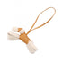 Charm Agneau Milo and Fur Brown and White Handbag Charm