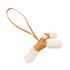 Charm Agneau Milo and Fur Brown and White Handbag Charm