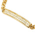 Bracelet Rhinestone and Gold Plated