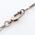 Pendant Necklace Glass and Metal Black and Silver
