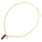 CC Logo Pendant Necklace Gold-Tone Metal