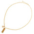 CC Logo Pendant Necklace Gold-Tone Metal