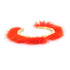 Bracelet Fur and Metal Gold and Orange