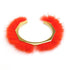 Bracelet Fur and Metal Gold and Orange