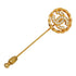 CC Logo Brooch Gold-Tone Metal