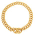 CC Logo Turnlock Earrings Gold-Tone Metal