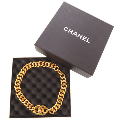 CC Logo Turnlock Earrings Gold-Tone Metal