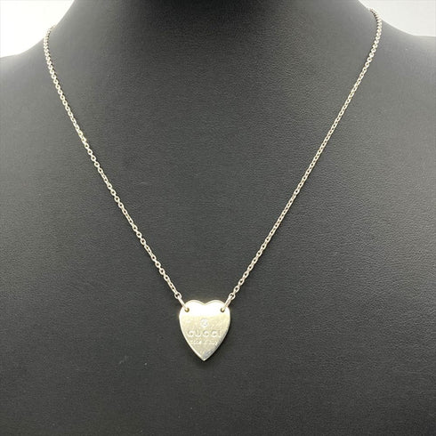 Heart Pendant Necklace Sterling Silver