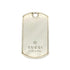 Dog Tag Plate Pendant Necklace Sterling Silver