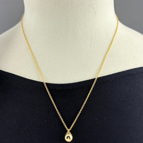 Hardware Ball Pendant Necklace 18K Yellow Gold