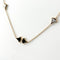 Pendant Necklace 18K Rose Gold with Onyx and Shell