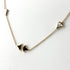 Pendant Necklace 18K Rose Gold with Onyx and Shell