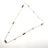 Pendant Necklace 18K Rose Gold with Onyx and Shell