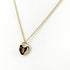 Lock Heart Pendant Necklace 18K Rose Gold Mini