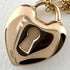 Lock Heart Pendant Necklace 18K Rose Gold Mini