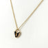Lock Heart Pendant Necklace 18K Rose Gold Mini