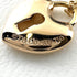 Lock Heart Pendant Necklace 18K Rose Gold Mini