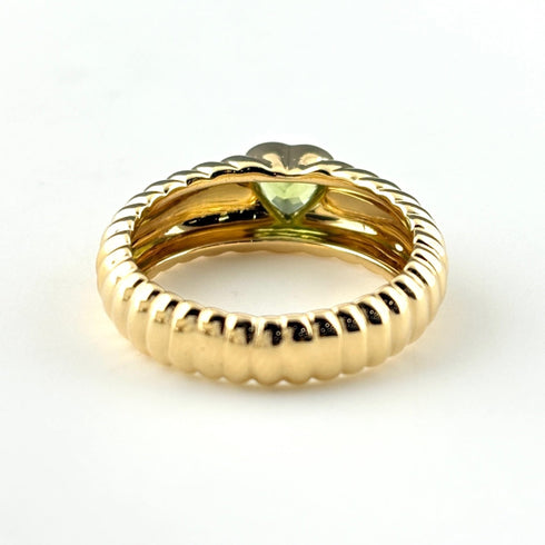 Ring 18K Yellow Gold with Peridot