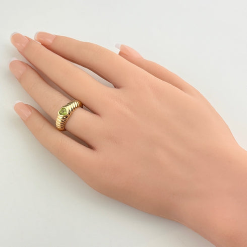 Ring 18K Yellow Gold with Peridot