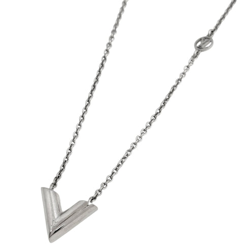Essential V Pendant Necklace Silver