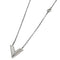 Essential V Pendant Necklace Silver