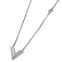 Essential V Pendant Necklace Silver