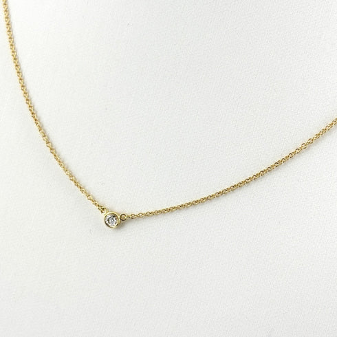 Elsa Peretti Pendant Necklace 18K Yellow Gold 3.4mm