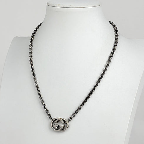GG Pendant Necklace Sterling Silver
