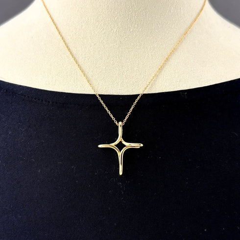 Elsa Peretti Pendant Necklace 18K Yellow Gold 25.1mm
