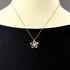 Garden Flower Pendant Necklace 18K Rose Gold with Amethyst and Diamond