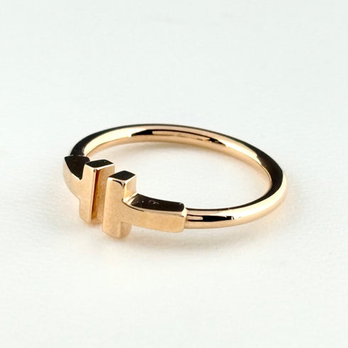 T Wire Ring 18K Rose Gold