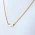 T Smile Mini Pendant Necklace 18K Rose Gold