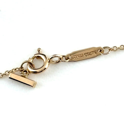 T Smile Mini Pendant Necklace 18K Rose Gold