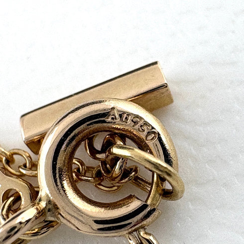 T Smile Mini Pendant Necklace 18K Rose Gold