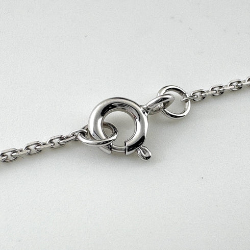 Pendant Necklace With Pink Opal and Diamond 750