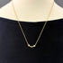 T Smile Mini Pendant Necklace 18K Yellow Gold