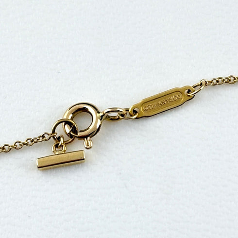 T Smile Mini Pendant Necklace 18K Yellow Gold