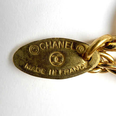 CC Logo Pendant Necklace Metal
