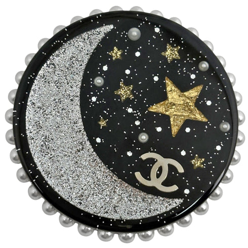 CC Logo Star Brooch Sterling Silver