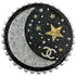 CC Logo Star Brooch Sterling Silver