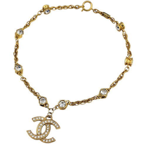 CC Logo Pendant Necklace Metal