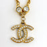 CC Logo Pendant Necklace Metal