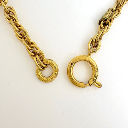 CC Logo Pendant Necklace Metal